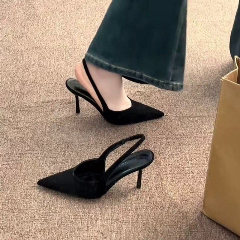 Leopard Print Heels - French Pointed Toe Leopard Print High