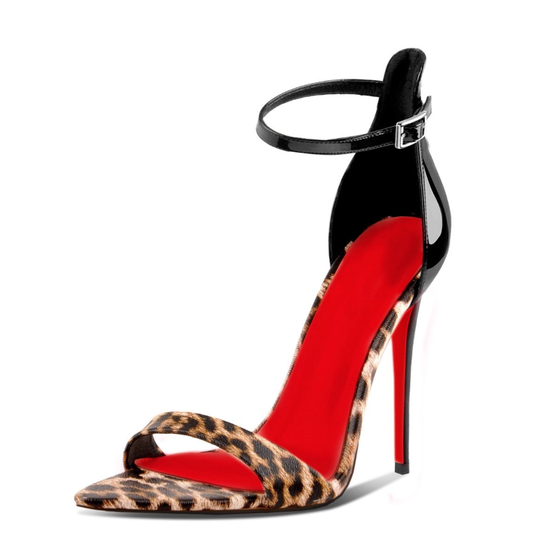 Leopard Print Heels - Women's Customized Leopard Print Pointed Toe