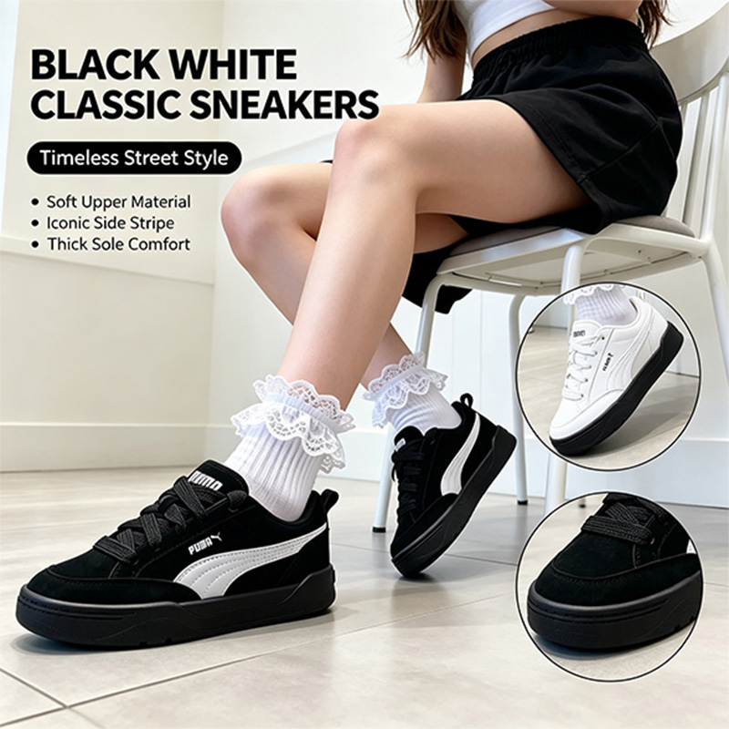 Women Shoes Hong Kong - Men Puma 401606-15 Black White Suede