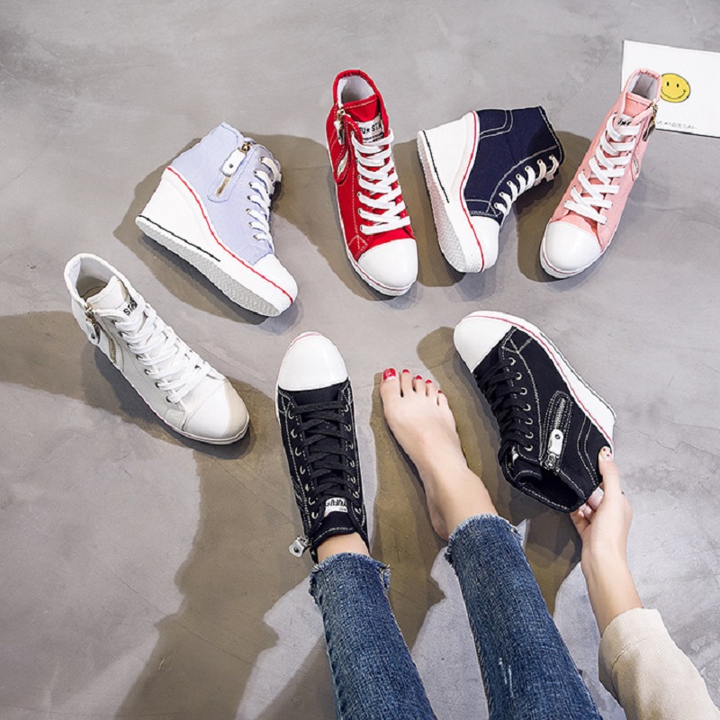 Women'S Shoes Water Resistant - Spring and autumn new side zipper