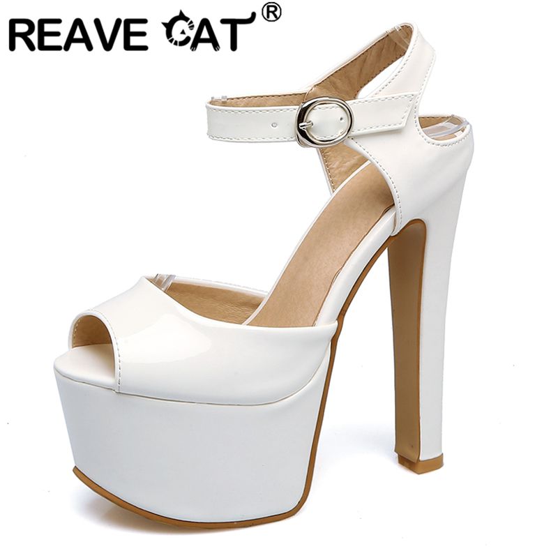 REAVE CAT Fashion Women Sandal - Leopard Print Heels 评论和价格