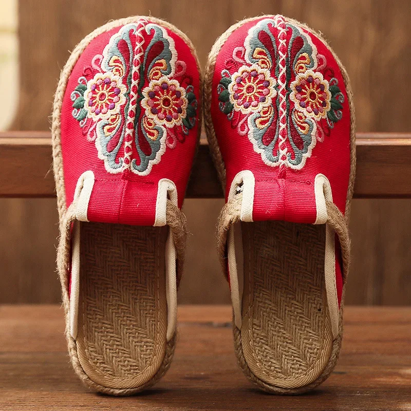 2025 Women Casual Linen Handma - Women'S Shoes Vegan 评论和价格