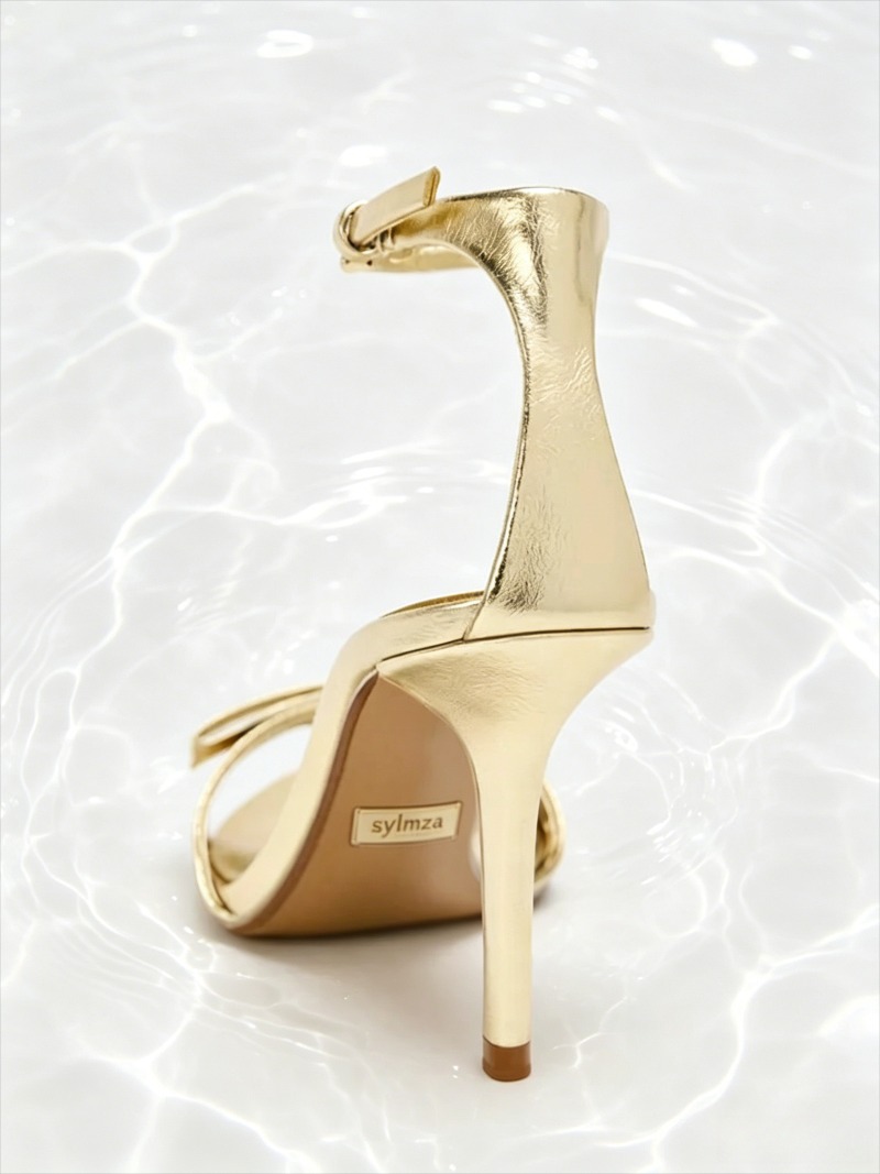 Elegant Golden Bow Brand High  - Women Shoes Brands 评论和价格