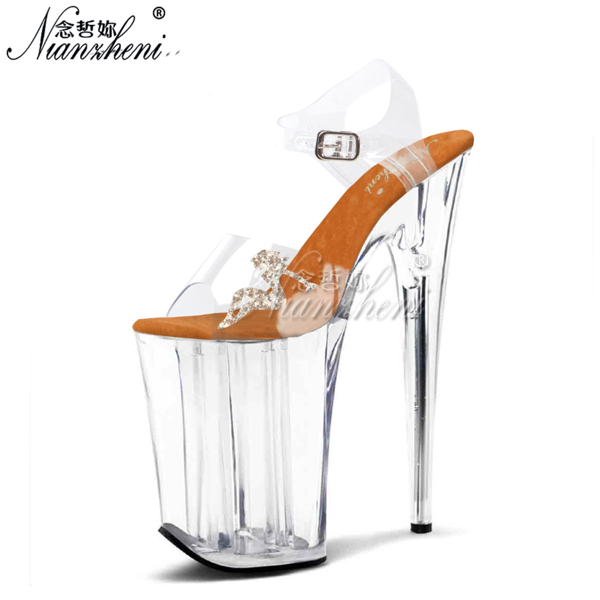 Women 23cm Stiletto Heels 9 In - Leopard Print Heels 评论和价格