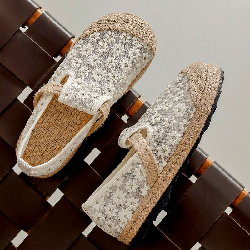 Summer Women Casual Linen Hand - Women'S Shoes Vegan 评论和价格