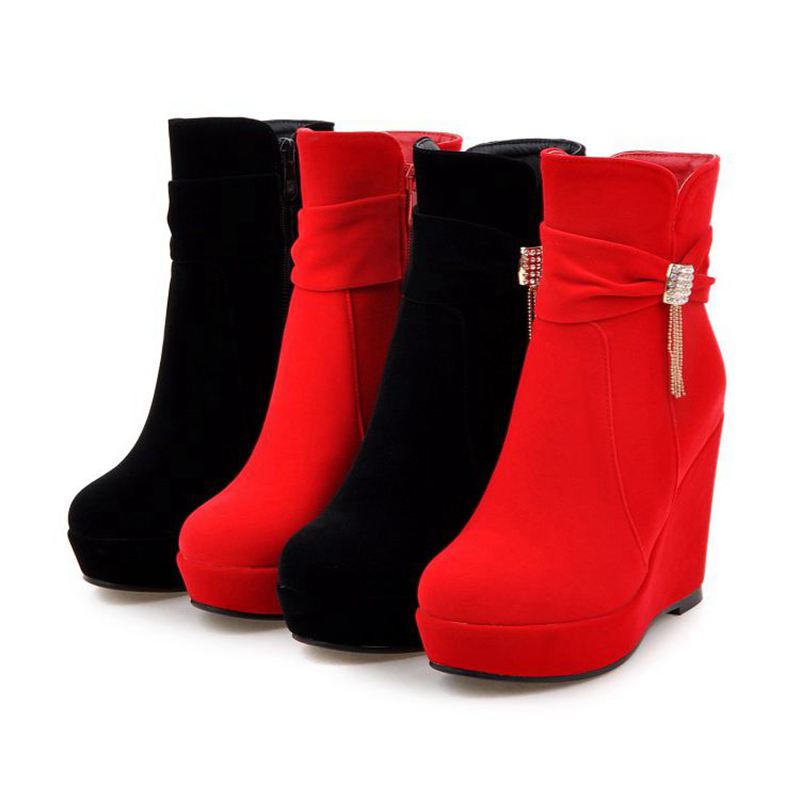 ORCHALISA Glam Red Ladies Ankl - Women'S Shoes Extended Sizes 评论和价格
