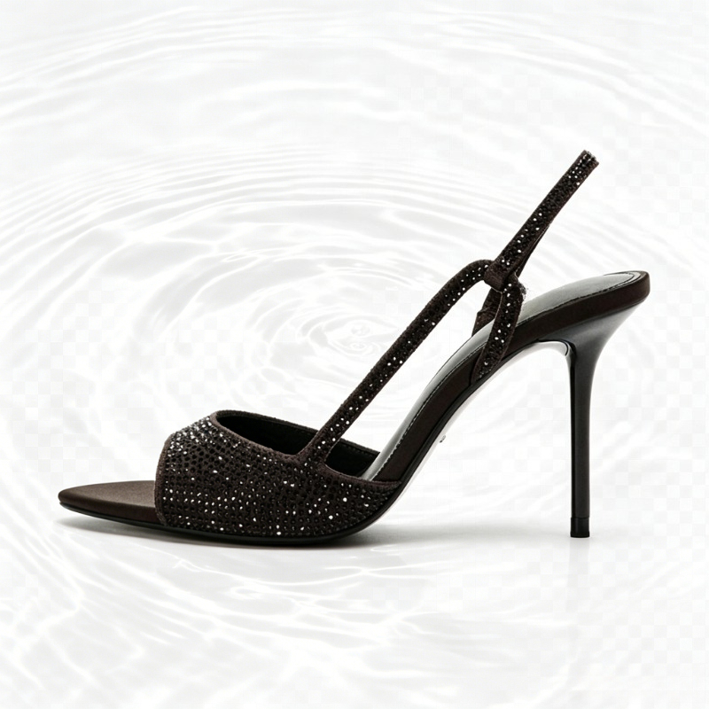 Fashion Crystal Detail Slingba - Women Shoes Brands 评论和价格