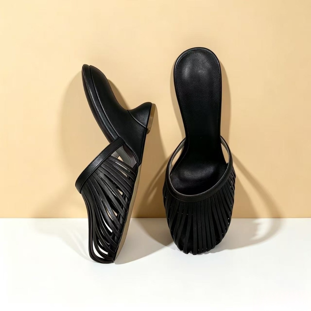 2026 Summer Women Metallic Str - Women Shoes Mules 评论和价格