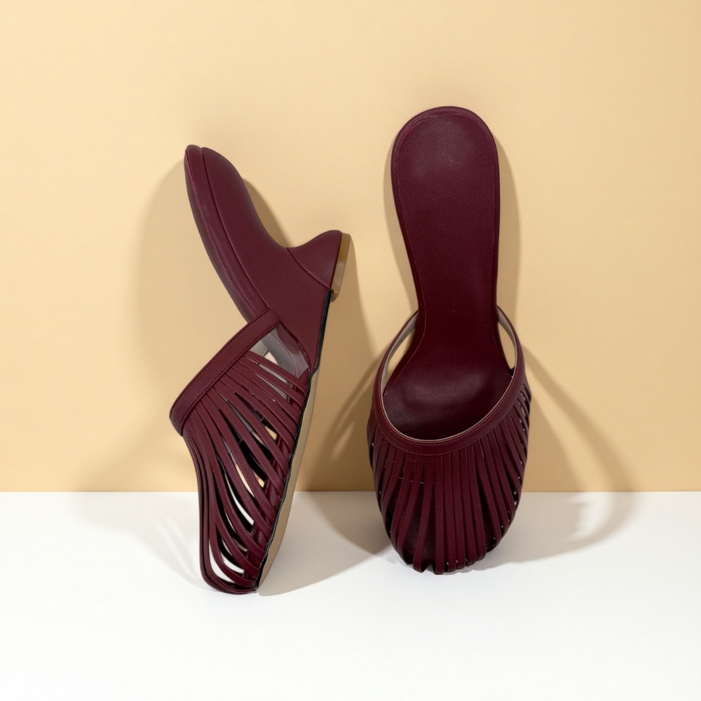 2026 Summer Women Metallic Str - Women Shoes Mules 评论和价格