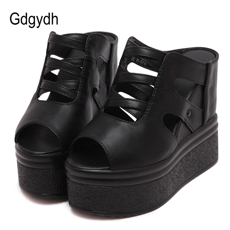 Gdgydh Open Toe Platform Mules - Women'S Shoes Vegan 评论和价格