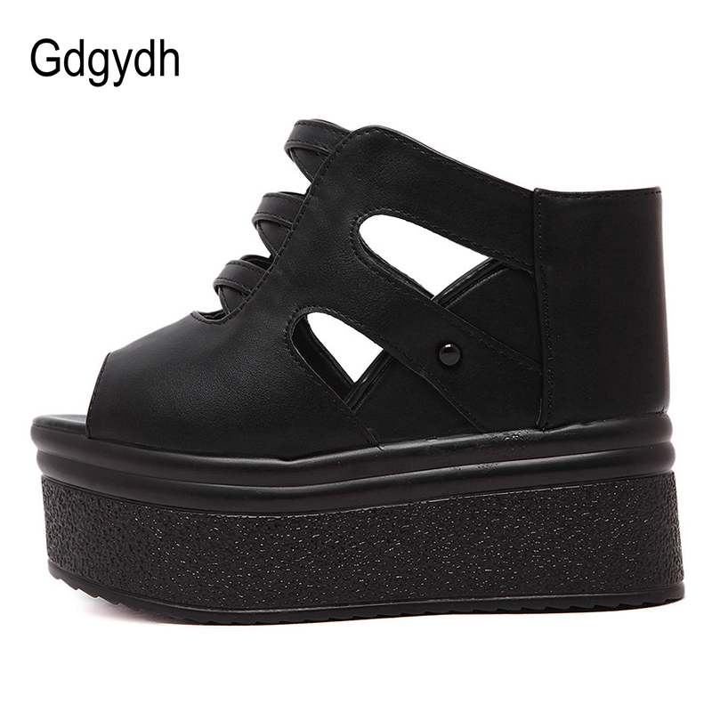 Gdgydh Open Toe Platform Mules - Women'S Shoes Vegan 评论和价格