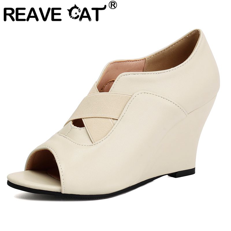 REAVE CAT Black Women Sandals  - Women'S Shoes Extended Sizes 评论和价格