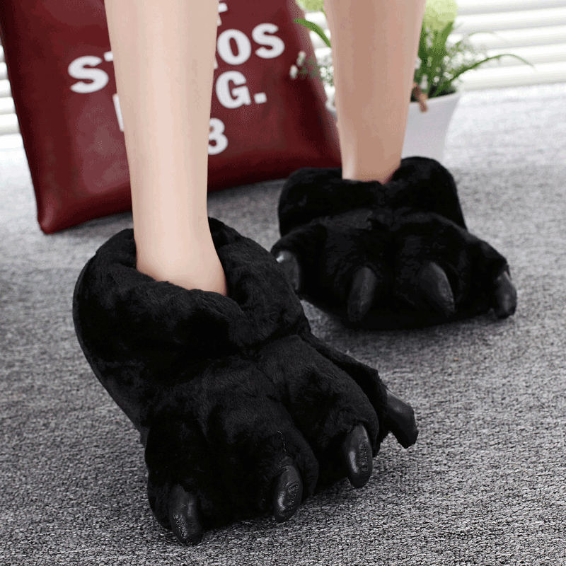 Size 35-43 Black Animal Paw Sh - Women Shoes Mules 评论和价格