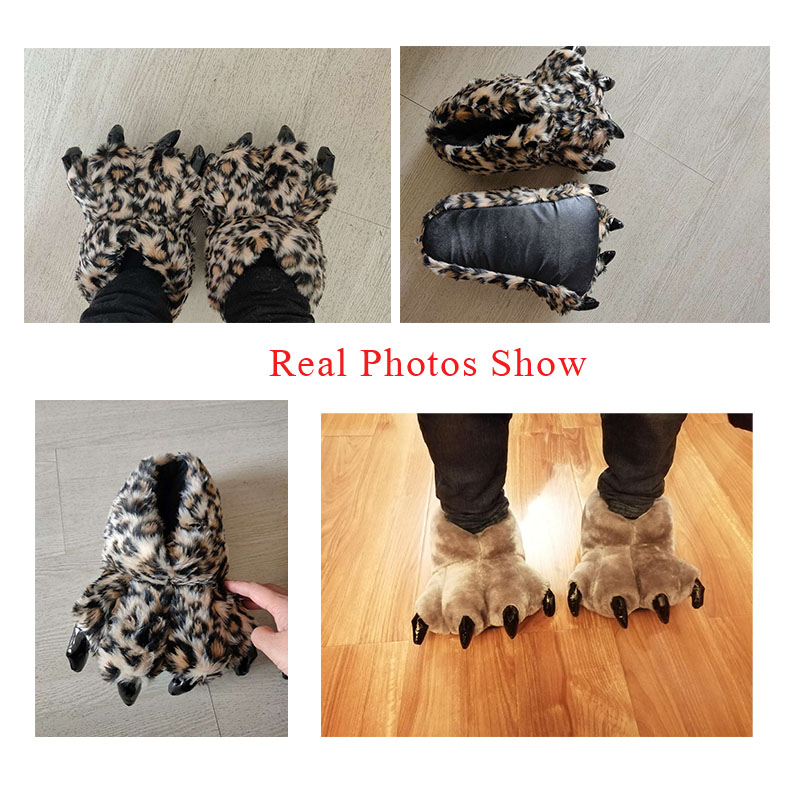 Size 35-43 Black Animal Paw Sh - Women Shoes Mules 评论和价格