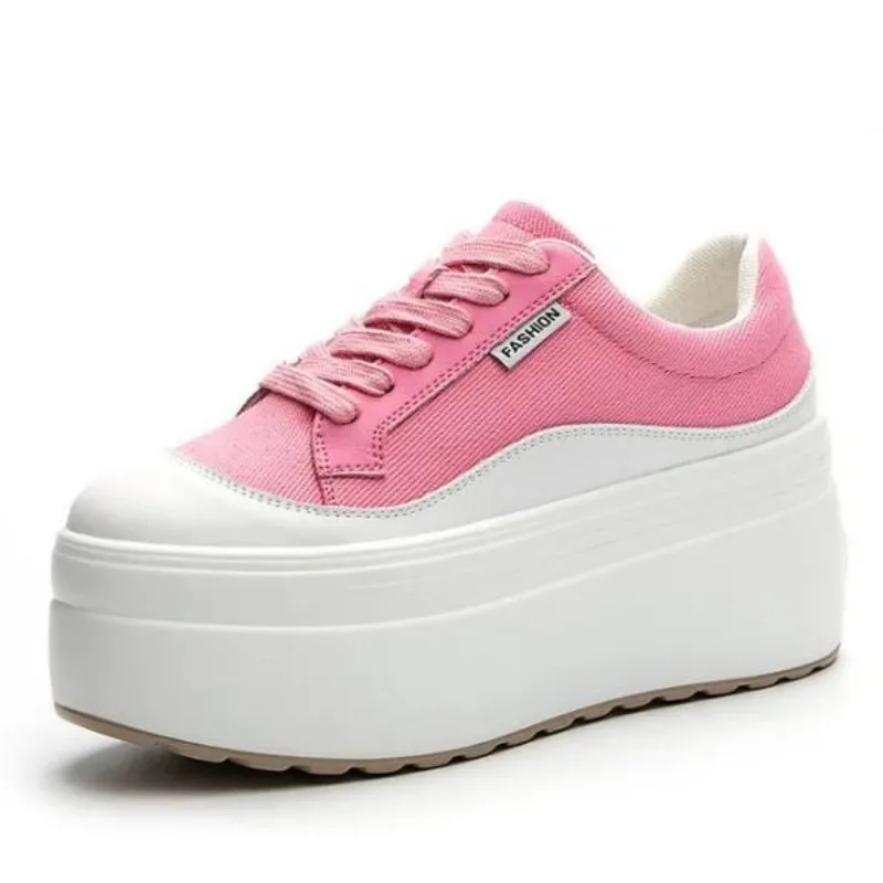 8cm New Canvas Genuine Leather - Women Shoes Store 评论和价格