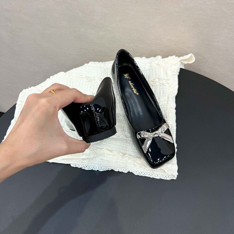 Art Style Bow Flat Shoes Women - Loafer Flat Women 评论和价格
