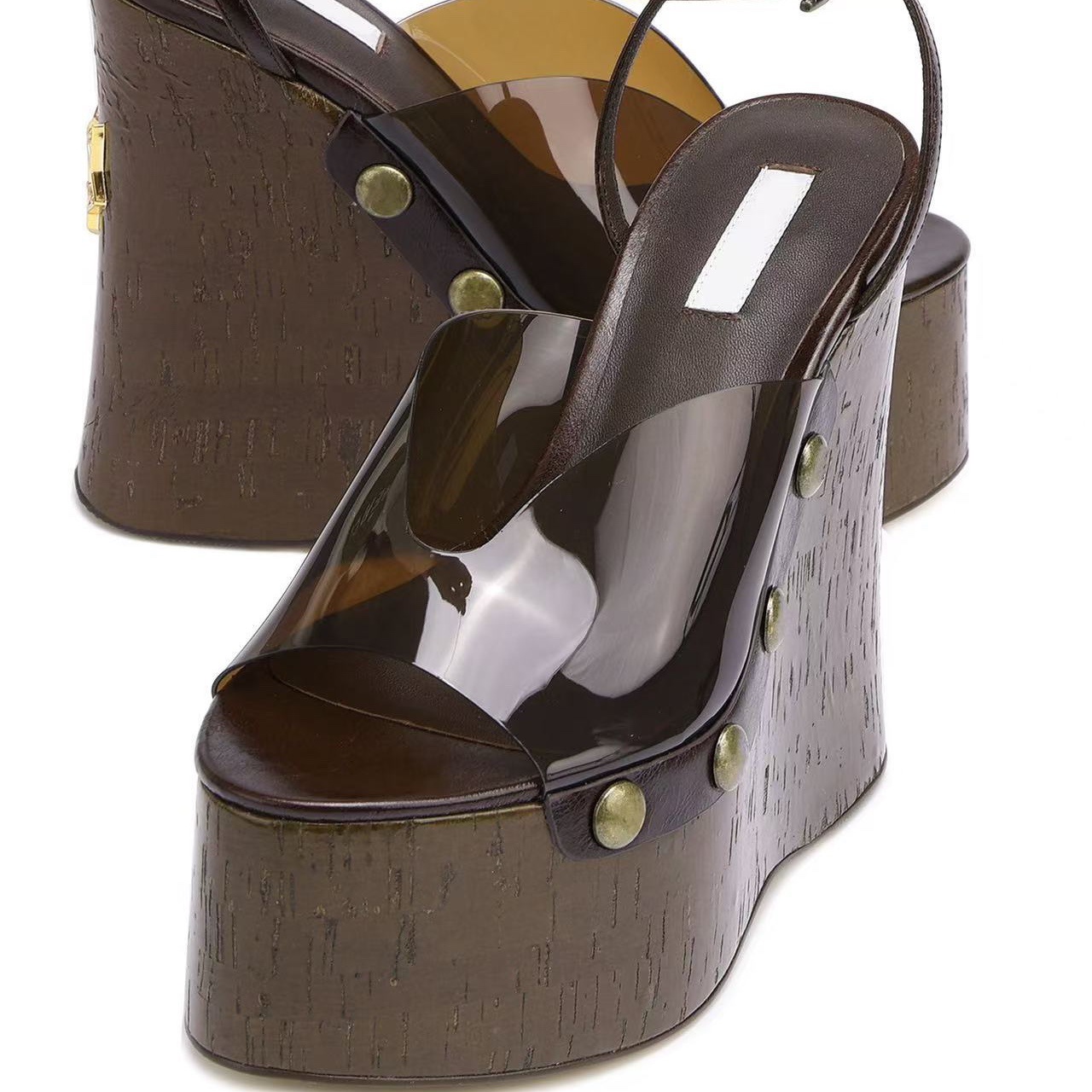 High-heeled 14 cm Thick-heeled - Women'S Shoes Water Resistant 评论和价格