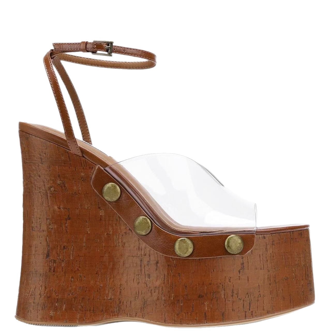 High-heeled 14 cm Thick-heeled - Women'S Shoes Water Resistant 评论和价格
