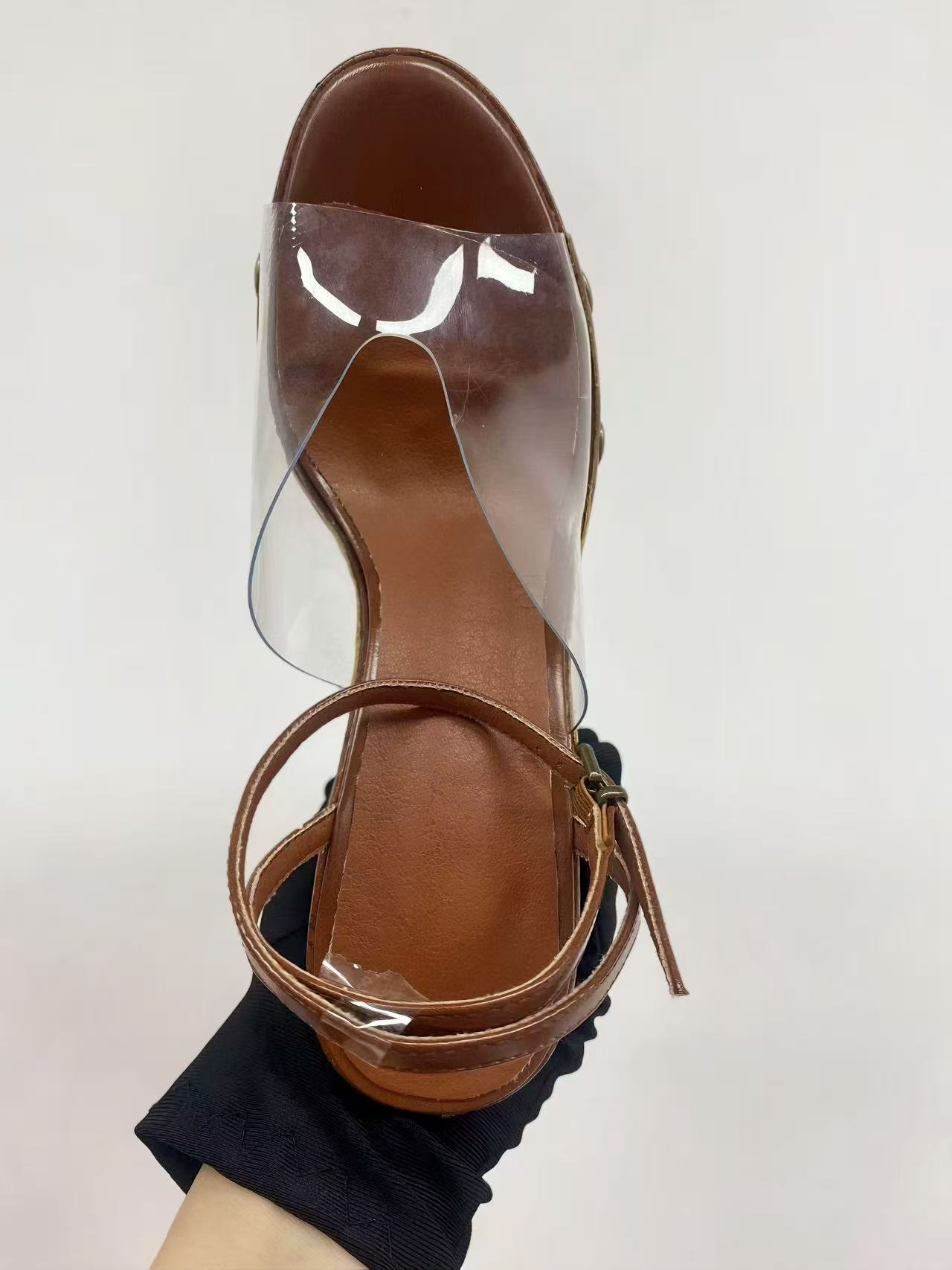 High-heeled 14 cm Thick-heeled - Women'S Shoes Water Resistant 评论和价格