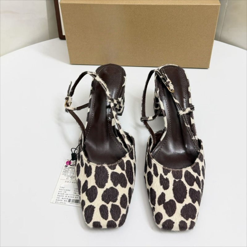 Women Vintage Leopard Print Sl - Leopard Print Heels 评论和价格