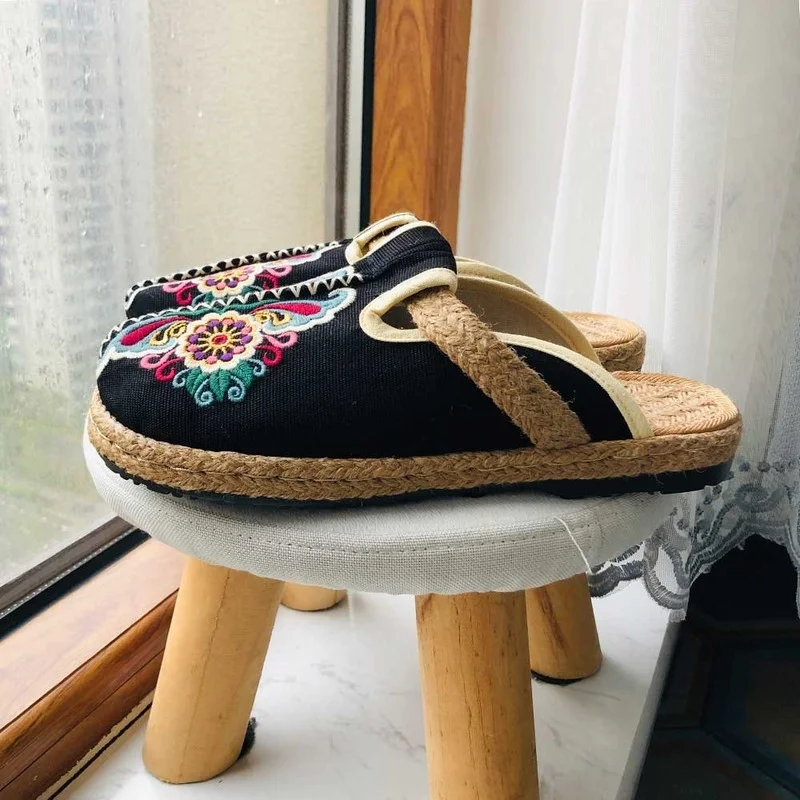 2024 Women Casual Linen Handma - Women'S Shoes Vegan 评论和价格
