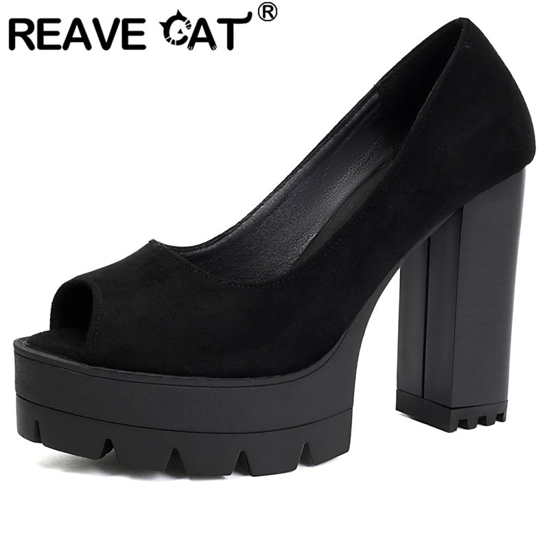 REAVE CAT Black Sexy Female Sa - Women'S Shoes Extended Sizes 评论和价格