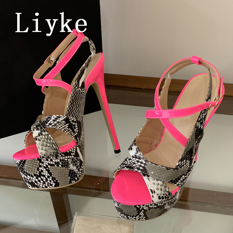 Liyke Sexy Extreme Thin High H - Leopard Print Heels 评论和价格