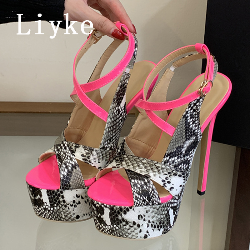 Liyke Sexy Extreme Thin High H - Leopard Print Heels 评论和价格