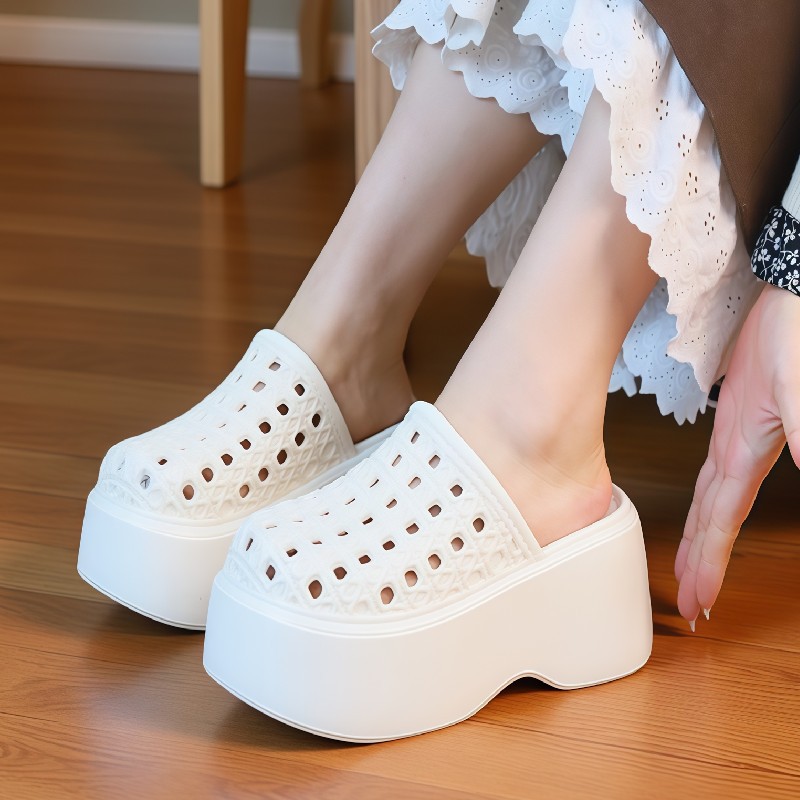 Chunky Thick Sole 7cm Platform - Women Shoes Mules 评论和价格