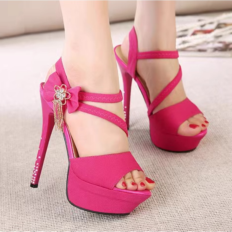 Summer 2025 Sexy bow toe open- - Women'S Shoes Water Resistant 评论和价格