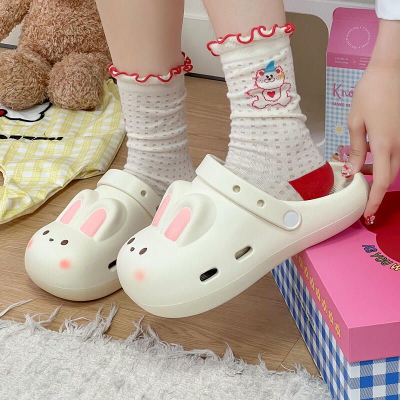 Cartoon Rabbit Clogs Women Sum - Women'S Shoes Water Resistant 评论和价格