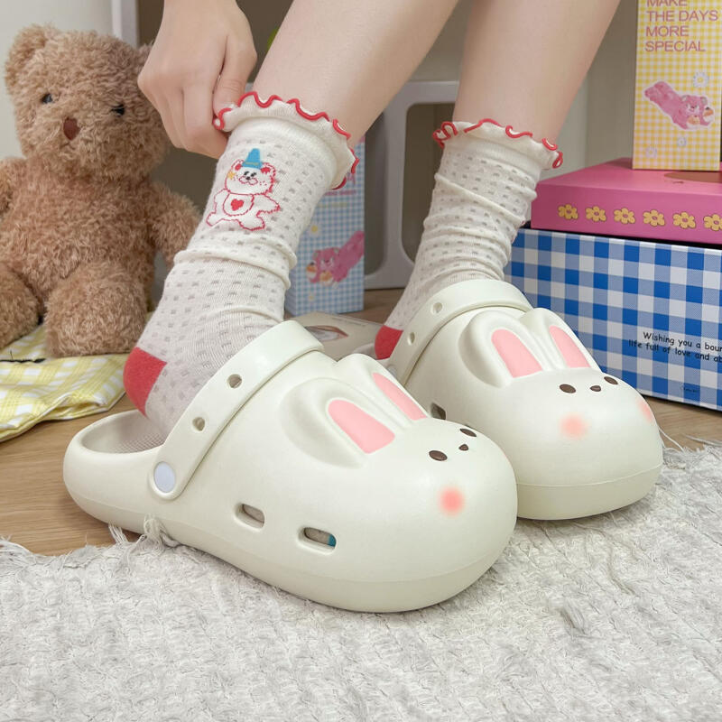 Cartoon Rabbit Clogs Women Sum - Women'S Shoes Water Resistant 评论和价格