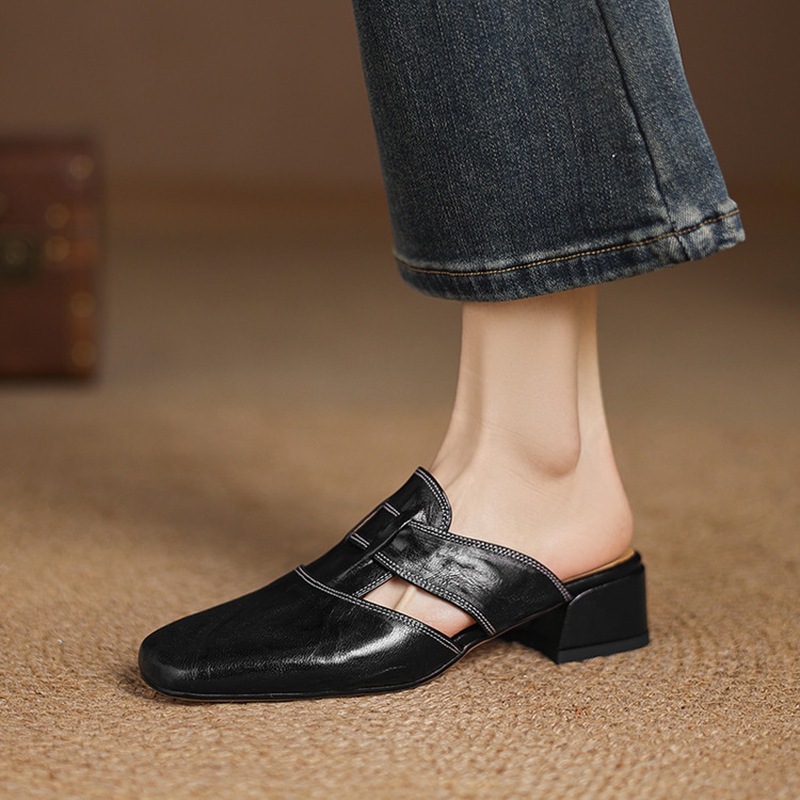 NEW Summer Women Mules Genuine - Women Shoes Mules 评论和价格