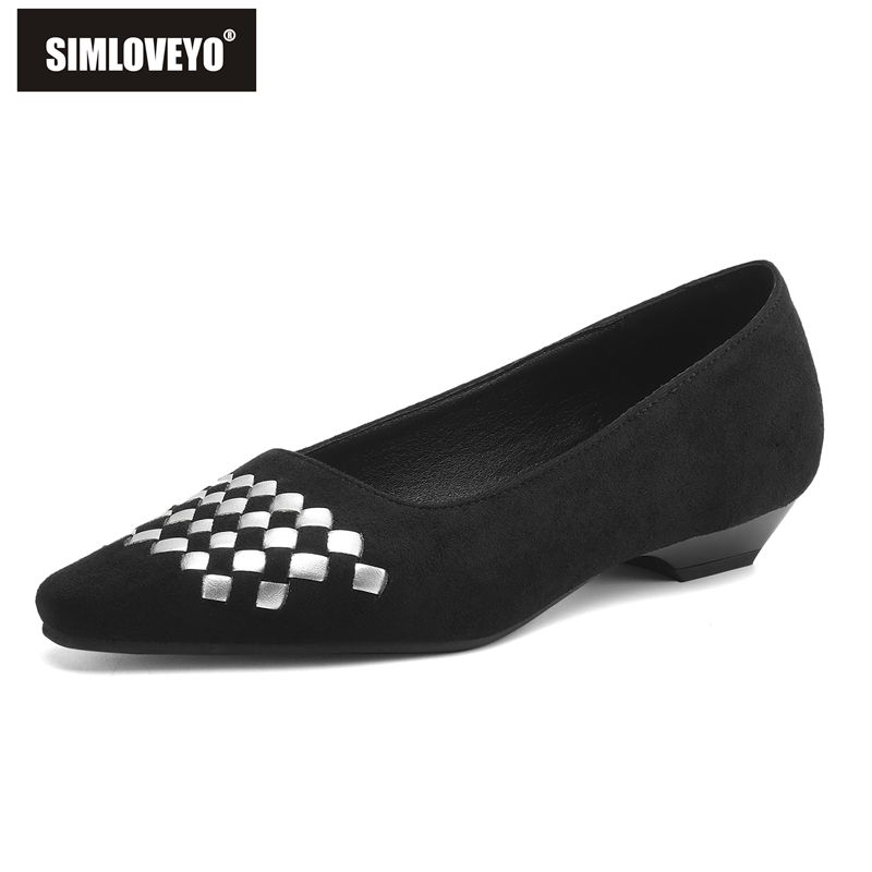 SIMLOVEYO 2026 New Flock Suede - Women'S Shoes Extended Sizes 评论和价格
