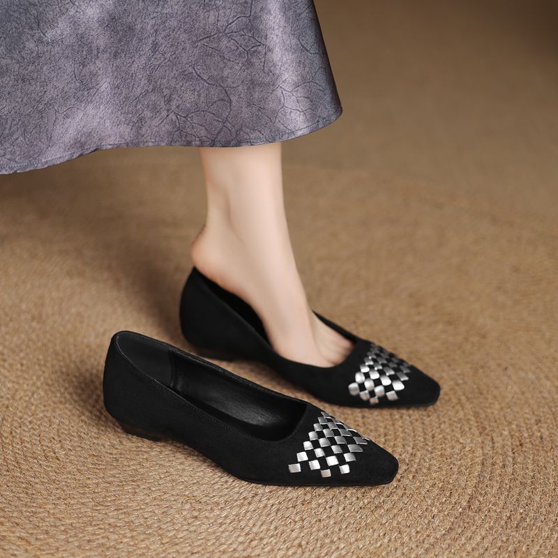 SIMLOVEYO 2026 New Flock Suede - Women'S Shoes Extended Sizes 评论和价格