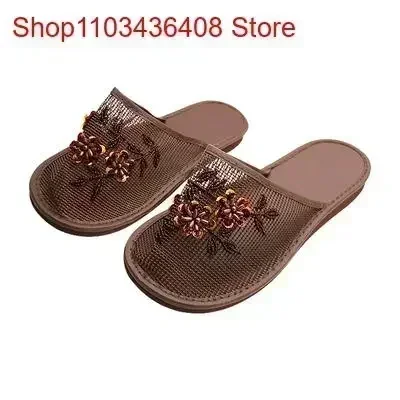 Women Stylish  Floral Slippers - Loafer Flat Women 评论和价格