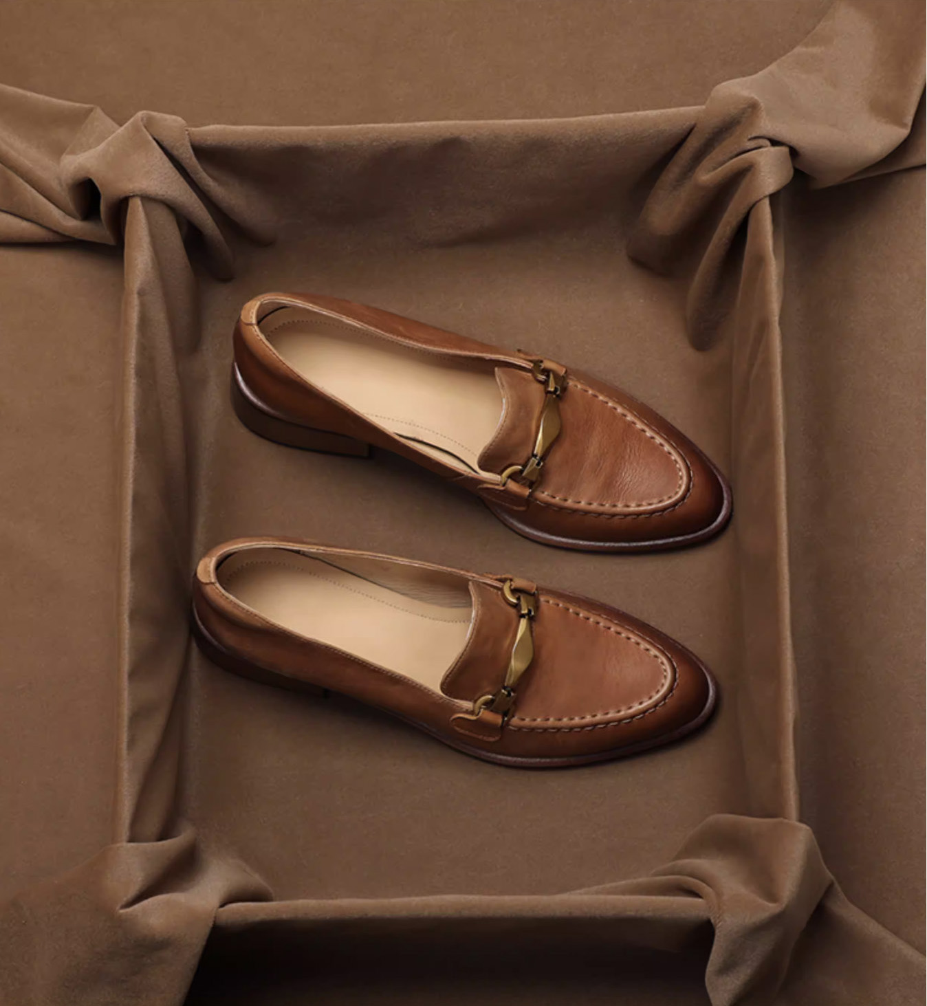 SHOEBOX British Retro Genuine  - Loafer Flat Women 评论和价格